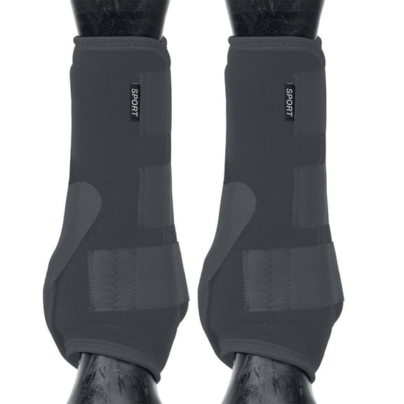 Large Weaver Horse Front Boots Synergy Sport Athletics Graphite