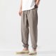 thumbnail image 4 of Ceisia Men's Breathable Loose Tapered Casual Pants with Elastic Drawstring Waist Gray L Gifts, 4 of 8