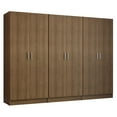 thumbnail image 1 of Madesa 6 Doors Storage Cabinet with Ample Shelves Space 94"L Utility Armoire Closet Entryway and Bedroom Organization Unit - Rustic, 1 of 10