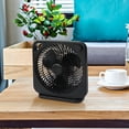 thumbnail image 6 of Mainstays New 9-inch Box Indoor Comfort Personal AC Electric Fan, 3 Speeds, Black, 6 of 8