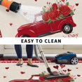 thumbnail image 4 of Red Valentine's Day Outdoor Rug 4x6 Ft, Non Slip Washable Area Rug, Roses Truck Romantic Love Heart Truck Patio Rugs Carpet Runner, Large Floor Mat for Indoor/Outdoor Deck Porch Camping, 4 of 8