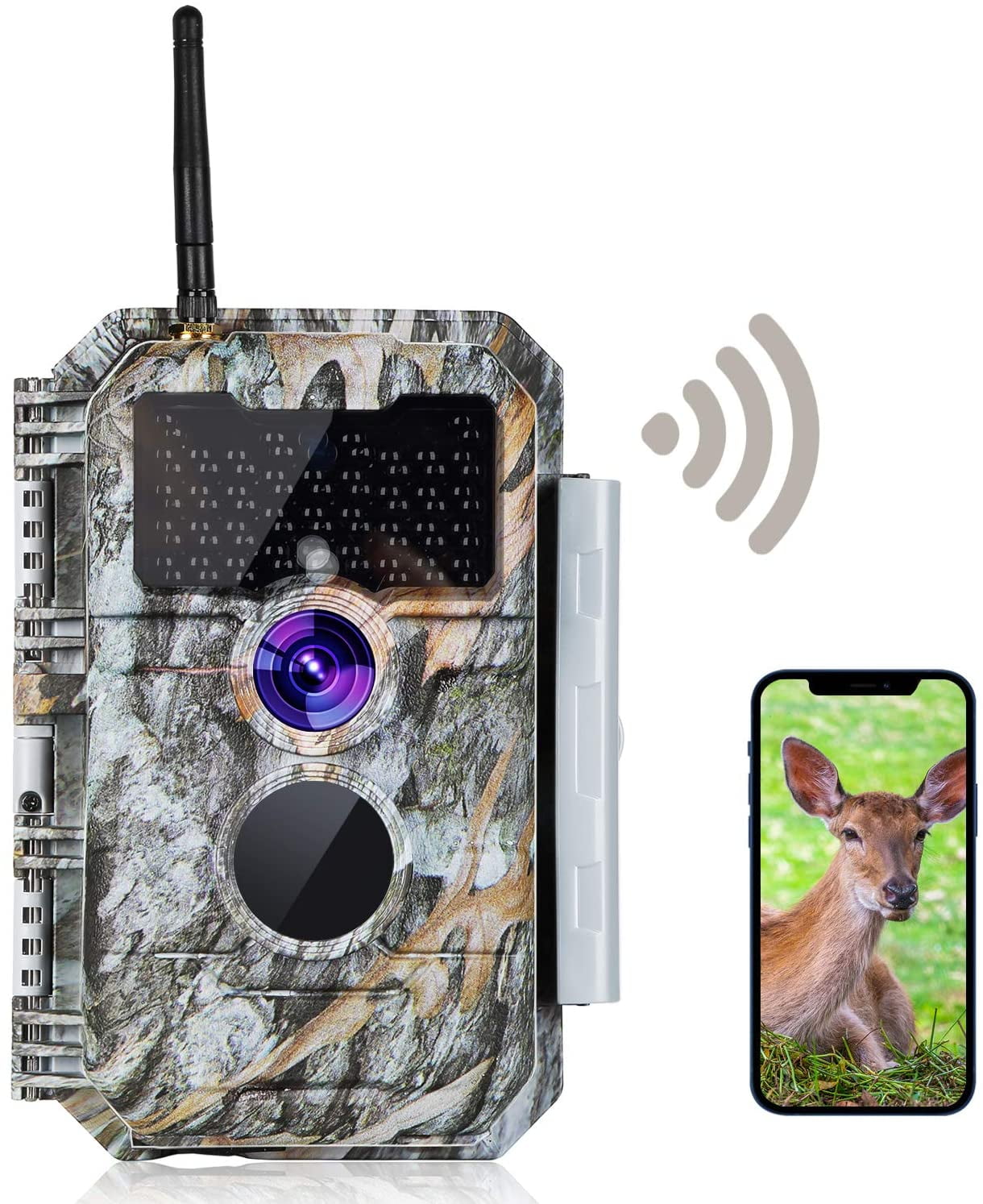 Solar Trail Camera Wireless Farm Security Waterproof Night Vision No Spy Hidden 