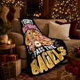 thumbnail image 3 of I Regret Nothing Pass Bagels, Playful Artistic Scene, Warm Flannel Blanket for Living Room and Bedroom with Detailed Artwork, Art Lovers Thanksgiving Gift, Playful Home Decor, 3 of 9