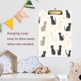 thumbnail image 4 of FORMRS Acrylic Clipboard with Low Profile Clip Standard A4 Letter Size, 12.5" x 9", Black Cute Cats, 4 of 8