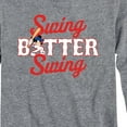 thumbnail image 3 of Mickey & Friends - Swing Batter Swing - Toddler And Youth Long Sleeve Graphic T-Shirt, 3 of 5