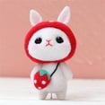 thumbnail image 2 of Elainilye Cute Rabbit Pattern Handmade Diy Poke Wool Felts Material Production Package Christmas Gift Toys for Girls 3-6 Years, 2 of 9