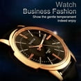 thumbnail image 4 of Mirar Moda de negocios Relojes para hombres Reloj de cuarzo Reloj de pulsera con banda de cuero Relojes de vestir 1 1, 4 of 5