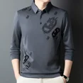 thumbnail image 2 of Sudaderas holgadas para hombre, polos nuevos para hombre, camisetas originales de manga larga estampadas, tendencias de moda 2024, estilo coreano de lujo informal, 2 of 5