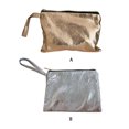 thumbnail image 3 of Transemion Versatile Gold Clutches Bag Reusable Purse Handbag With Large Capacity Gold Clutches Bags For Women silver, 3 of 6