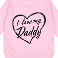 thumbnail image 3 of Inktastic I Love My Daddy in Black Chalk Heart Toddler Sweatshirt, 3 of 4