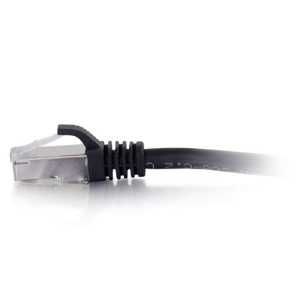 C2G 8ft Cat6 Snagless Shielded (STP) Ethernet Network Patch Cable - Black - patch cable - 8 ft - black