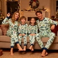thumbnail image 3 of GENTABY Family Matching Pajama Sets, Long Sleeve Sleepwear Pjs for Couple Dinosaur Pjs, 3 of 7