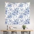 thumbnail image 2 of Pofeuu Rose Flowers Print Wall Tapestry Decoration Wall Hanging Tapestry 60 x 51 Inch, 2 of 6