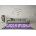 thumbnail image 3 of Ahgly Company Indoor Rectangle Abstract Blue Contemporary Area Rugs, 8' x 12', 3 of 4