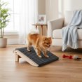 thumbnail image 2 of twisto Foldable Dog Ramp Ribbed Textile Wooden Pet Ramp Wedge-Shaped Wooden Pet Steps for Small Dogs, Elevated Elevated Areas, as Pictured, 2 of 10