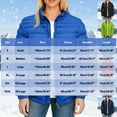 thumbnail image 3 of Roncen Women's Solid Color Puffer Coat - Stand Collar Long Sleeve Winter Jacket with Dual Front Pockets and Full Zip Closure - Stylish Casual Warm Outerwear for Cold Weather, 3 of 5