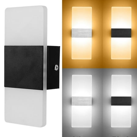 

Baiwo Modern 3W Rectangular Acrylic LED Wall Sconces Light Bedside Decoration Lamp