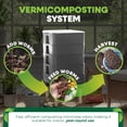 thumbnail image 3 of FCMP Outdoor Essential Living Worm Composter Bin, 4-Tray Indoor System, Gray, 3 of 8