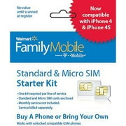 Walmart Family Mobile Standard & Micro SIM Starter Kit