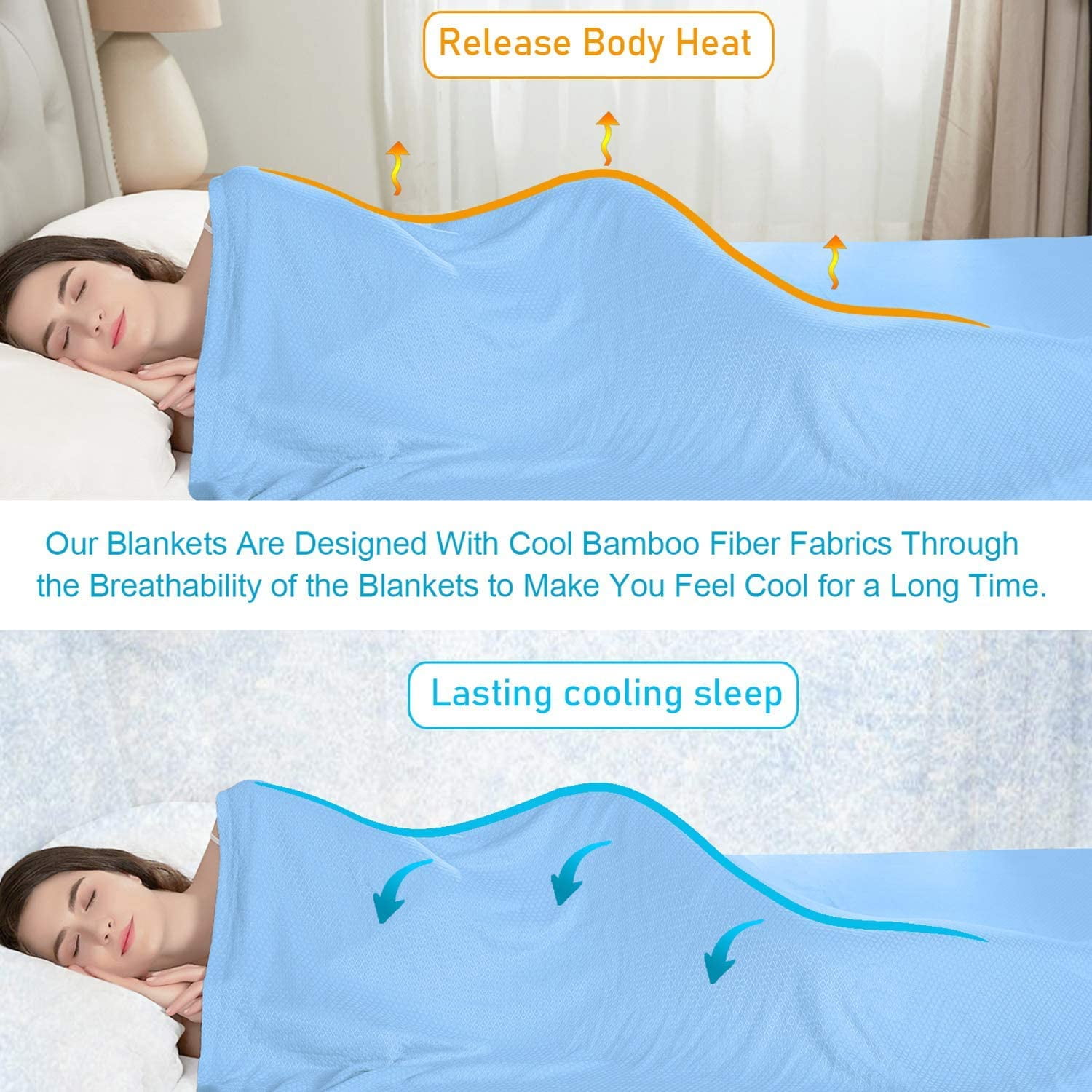 Ffiy Twin Cooling Blankets