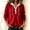 Red, variant on WIZUTIZ Women's Solid Color Hooded Sweatshirt Long Sleeve Pullover Hoodie Casual Fall Winter Everyday Comfort Basic Top