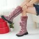 thumbnail image 2 of Botas de nieve de suela gruesa, cálidas, con cordones, informales, botas de mujer, 2 of 5