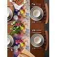 thumbnail image 2 of Ldtrchee Colorful Spring Floral Table Runner 72 Inches, Oil Painting Summer Botanical Bed Runner Dresser Scarves Tabletop for Indoor Outdoor Parties/Ceremony/Banquet, 18" x 72", 2 of 8