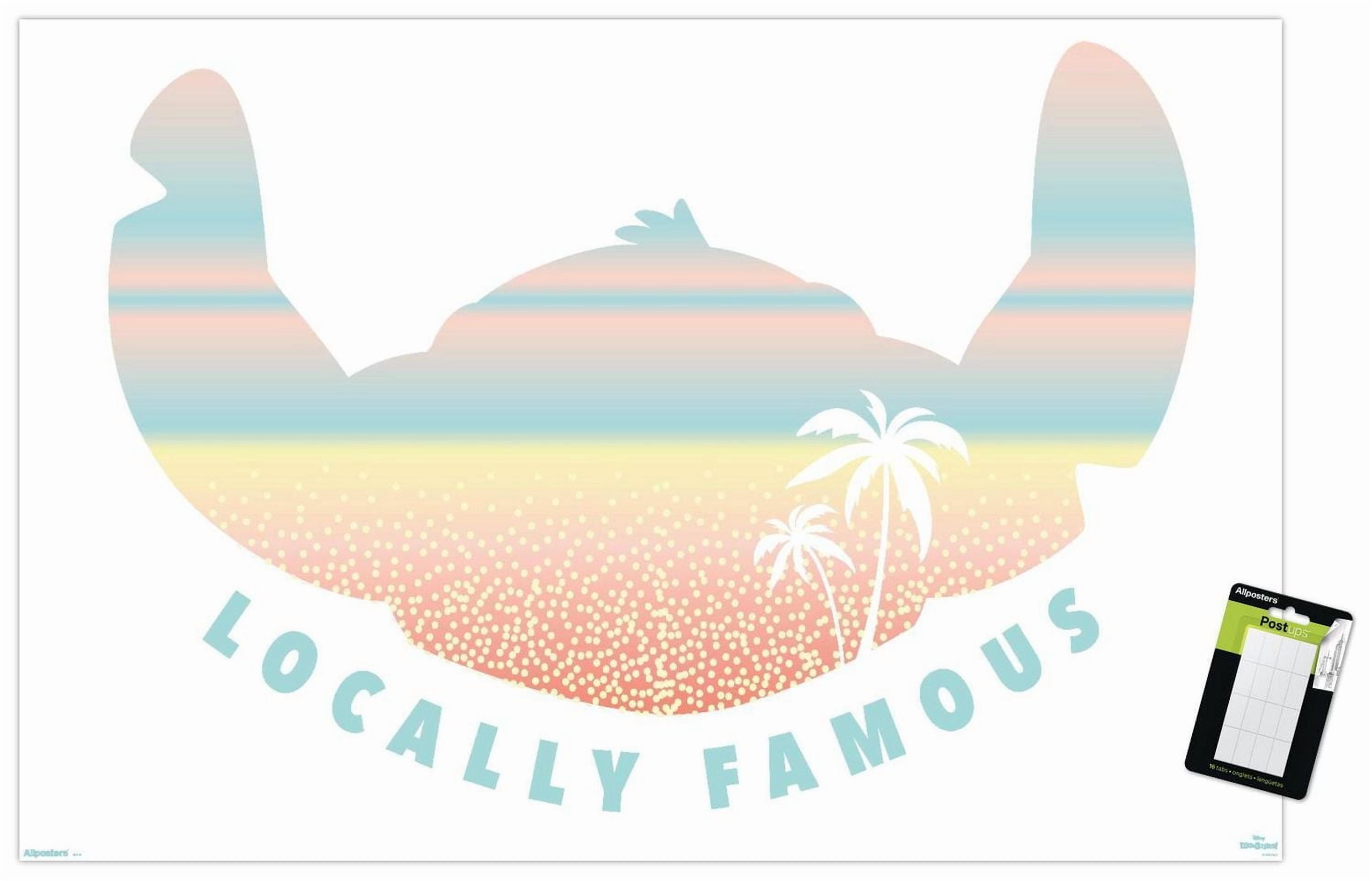 Disney Lilo and Stitch: Beach Vibes - Locally Famous Wall Poster