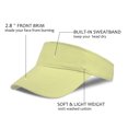 thumbnail image 2 of Sun Visor Sports Cotton Twill Plain Hat with Adjustable Strap for Men Women Outdoor Golf Tennis Running Jogging Hiking, 2 of 7