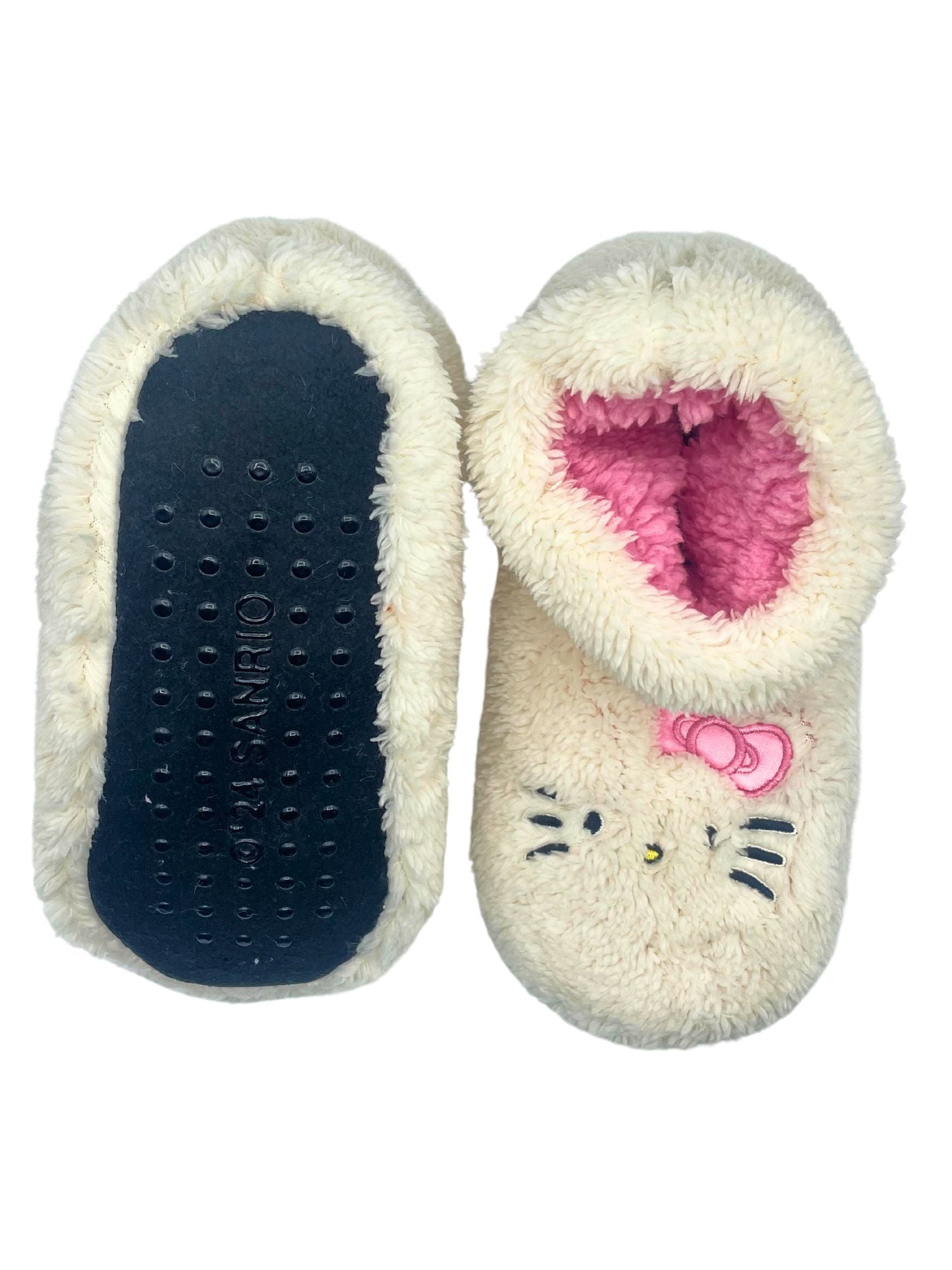 Hello Kitty Women's Plush Bootie Slipper Socks, 1-Pack, Sizes S/M-M/L