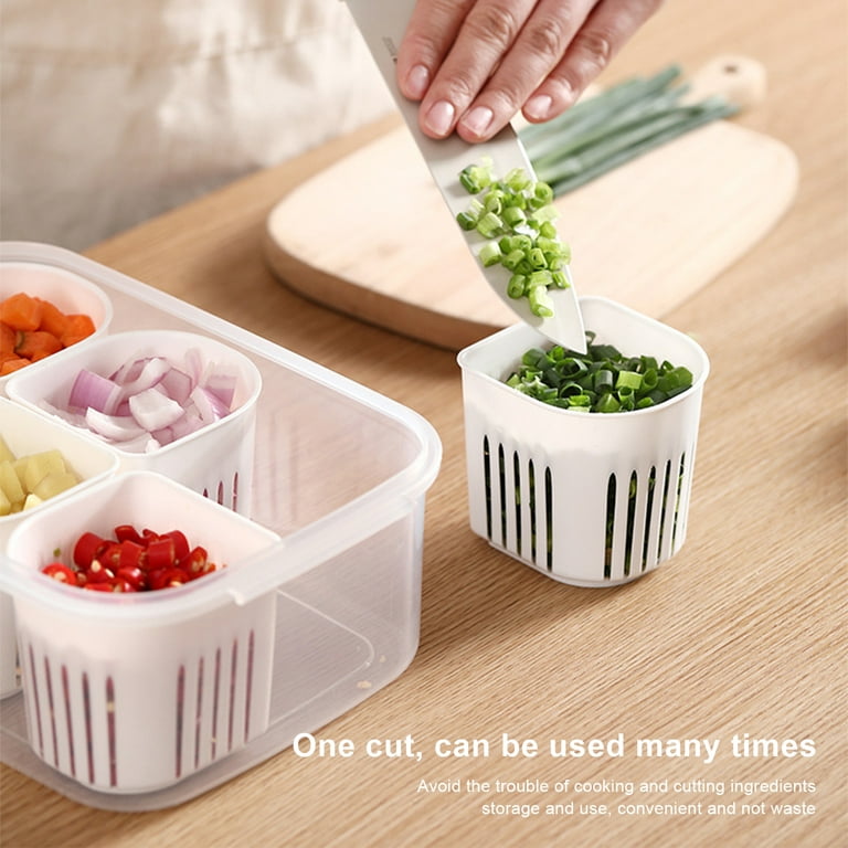 Food Storage Containers with Lid Seal - 6 Compartment Individual BPA Free  Plastic Food Containers for Pantry Organize and Storage, Stackable Meal  Prep Containers Reusable 