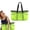 Fluorescent Green, variant on Extra Large Beach Bag Mesh Tote with Zipper and Pockets Ideal for Your Family Cruise/Beach Vacation Essentials | Extra Large, with Zipper, and Pockets