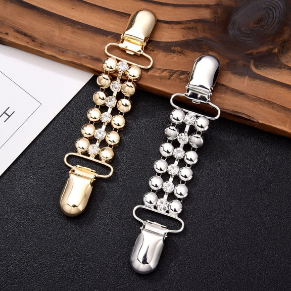 Raindrops 2-Pack Assorted Color Cardigan Clasps Decorative Clips for Sweaters, Shawls, and More