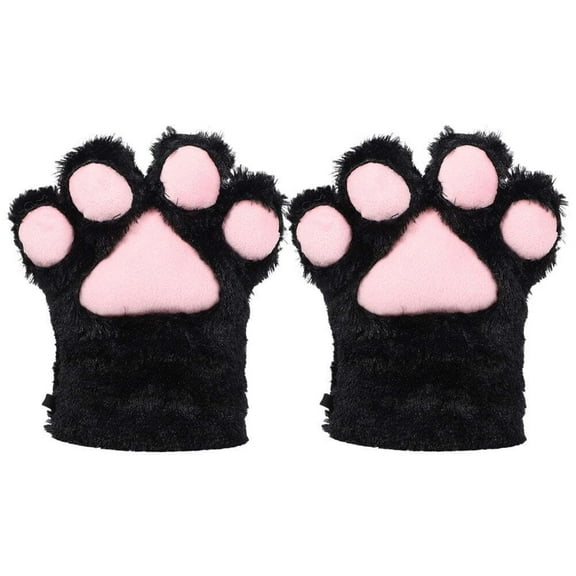 1 Pair Cat Glove Cosplay Furry Cat Gloves For Girls Winter Cosplay Party Performance