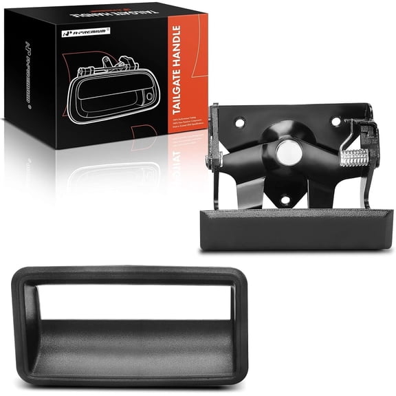 A-Premium Tailgate Handle Liftgate Latch Handle with Bezel Compatible with Chevrolet C1500 K1500 1988-1999, C2500, C3500, K2500, K3500 & GMC