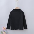 thumbnail image 2 of HCNTES Boys Girls Long Sleeve T-Shirt 10-12T, Cotton Solid Color Crewneck Kids Causal Basic Tee(Black,4-5 Years), 2 of 5