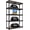 Black, variant on HOMEDANT House 5 Tier 24.1" W Laminated Metal Shelving Unit Adjustable Storage Utility Rack Heavy Duty Shelves Organization Multipurpose Shelf Kitchen Pantry Closet Garage Shelves