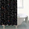 thumbnail image 4 of Math Equations Graphs Black Pattern Shower Curtain 72"x84" ,Bathroom Decorative Shower Curtains Set with 12 Hooks,Modern Waterproof Washable Shower Curtain, 4 of 6