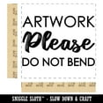 thumbnail image 2 of Artwork Please Do Not Bend Square Rubber Stamp Stamping Scrapbooking Crafting - Medium 1.75in, 2 of 7