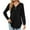 Black, variant on Christmas! Ohufall Hoodies for Women, Sweatshirt for Women Solid V-Neck Button Hooded Loose Long Sleeve Sweater