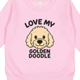 thumbnail image 3 of Inktastic Love My Golden Doodle Tan Toddler Sweatshirt, 3 of 4
