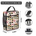 thumbnail image 2 of Life is Better with Sushi Lunch Tote – Cute Japanese Food Pattern with Sushi Rolls and Party Design, Waterproof Insulated Cooler Bag for Outdoor, Office, or Picnic, 2 of 5