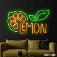 thumbnail image 4 of Craftnamesign Lemon Neon Sign, Fruit Lemon Shop Decor, Lemonade LED Sign, 4 of 4