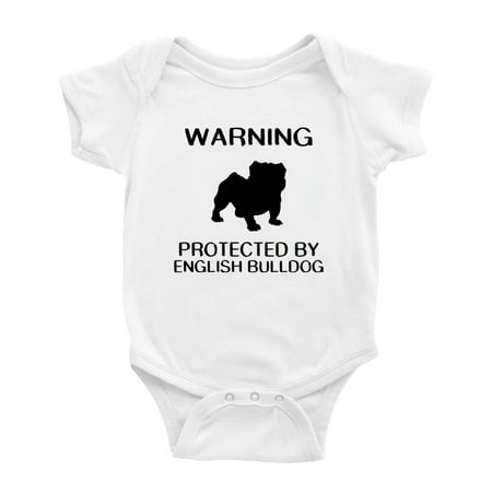 

Warning: Protected by A English Bulldog Dog Funny Baby Rompers Bodysuit (White 12-18 Months)