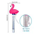 thumbnail image 3 of Cartoon Cute Floating Swimming Spa Shatter-Resistant hot Tub Pool Pond Thermometer flamingo, 3 of 5