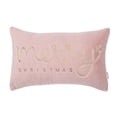 thumbnail image 2 of Funda de almohada decorativa LOOPUINHOM, 30 x 51 cm, piel sintética rosa, 2 of 4