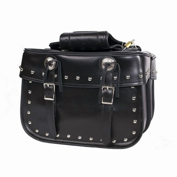 Dream Apparel Motorcycle Saddle Bags PU Leather Motorcycle Saddlebag Waterproof Luggage Bags For Motorcycle SD4031