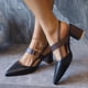 thumbnail image 2 of Vestidos de Verano de Tamaño Mayor de las Mujeres de Moda Y Casual Punta-Dedo de la Punta Hebilla Correa Tacón Aumento de la Altura Zapatos Primavera Y Estilo de Verano de Moda Cómodas Sandalias Al A, 2 of 9