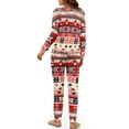 thumbnail image 3 of SCRAWLGOD Aztec Ethnic Women's Pajama Sets Long Sleeve Tops and Pants Set of 2 Pjs Size XL Crewneck Graphic Pajamas for Women Comfy Loungewear Sets Woman, 3 of 7