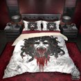 thumbnail image 1 of White Goth Bedding Set, Comforter or Duvet, Vampire Medusa, Gothic Bed Cover,, 1 of 10